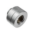 EK Water Blocks EK-Quantum Torque G1/4 Inch Extension Straight Fitting M/F 14 - Rotatable, Satin Titanium image number null