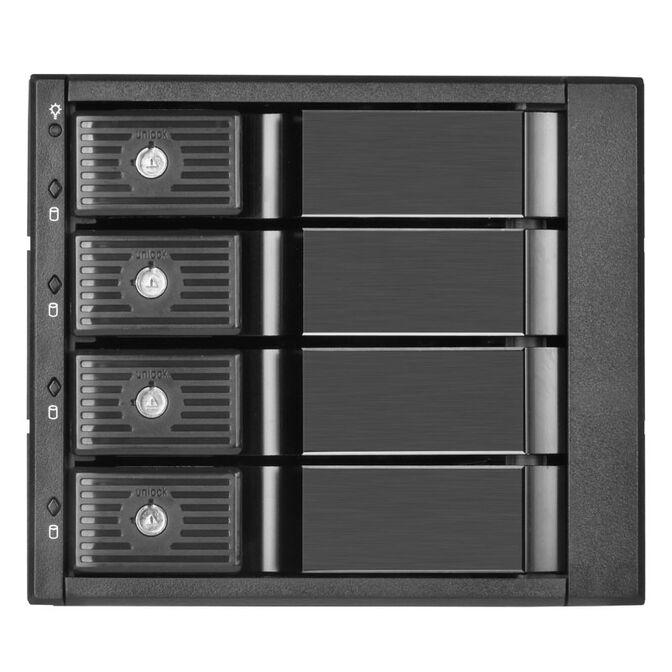 SilverStone SST-FS304-12G Externes 3,5-Zoll-Geh&auml;use, 4-Bay - schwarz image number 1