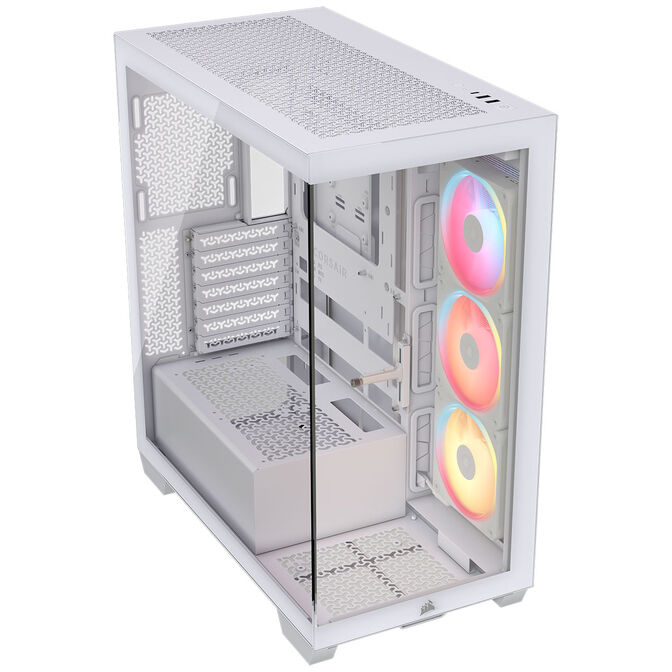 Corsair 3500X LX-R PC-Geh&auml;use, Midi-Tower, E-ATX, RGB, Tempered Glass - wei&szlig; image number 1
