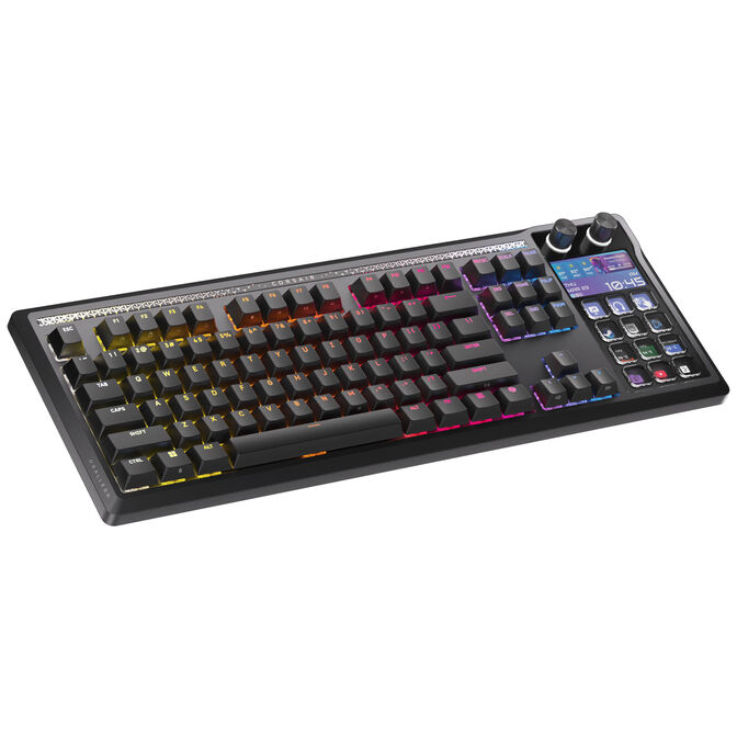 CORSAIR Galleon 100 SD Gaming Keyboard, Full-Size, Integrated Stream Deck, Hot-Swap, DE - Black image number 1
