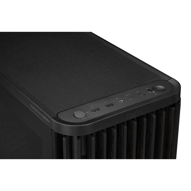 ASUS ProArt PA401 Wood Edition PC-Geh&auml;use, Midi-Tower, ATX, Mesh-Panel &ndash; schwarz image number 11
