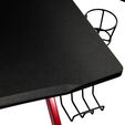Nitro Concepts D12 Gaming Desk - schwarz/rot image number null