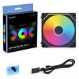 Lian Li UNI FAN SL-INF 140 ARGB Reverse Blade PWM L&uuml;fter, 3er Pack - 140mm, schwarz + 1x UNI FAN SL-INF 140 ARGB PWM L&uuml;fter - 140mm image number null