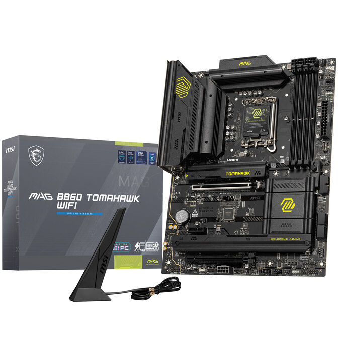 MSI MAG B860 Tomahawk WiFi Motherboard, socket LGA 1851, Intel B860, ATX, DDR5 image number 0