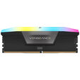 Corsair Vengeance RGB DDR5-6000 RAM, CL36, XMP - 32 GB Dual-Kit, black image number null
