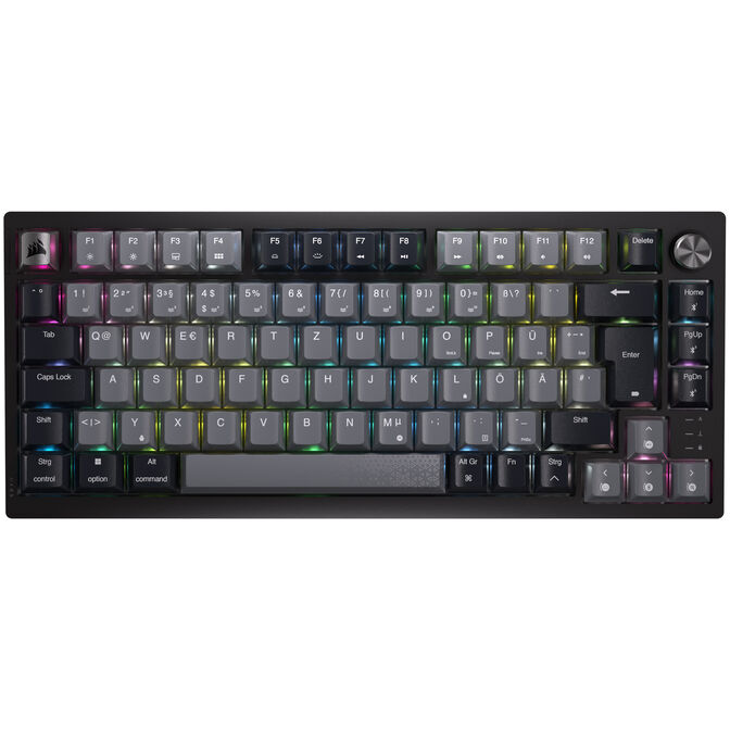 Corsair Gaming K65 Plus Wireless 75% RGB Gaming Tastatur, MLX RED - schwarz, grau image number 1