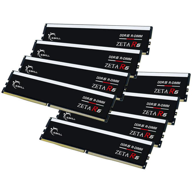 G.Skill Zeta R5 DDR5-6400 RAM, CL32, XMP, ECC reg. - 128 GB Octo-Kit, black image number 0