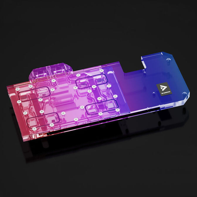 Barrow LRC2.0 full coverage GPU Water Block for ASUS STRIX 3070 Aurora RGB - Acrylic image number 3