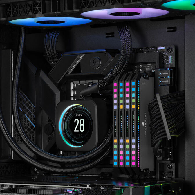 Corsair Dominator Platinum RGB DDR5-6000 RAM, CL30, EXPO - 64 GB Dual-Kit, grey image number 6