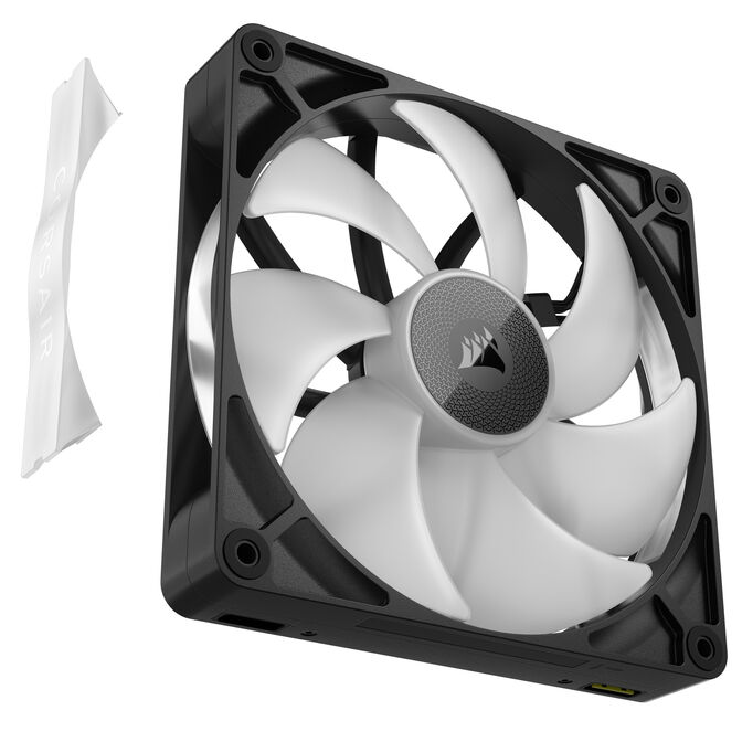 Corsair iCUE LINK RX140 RGB Series, PWM L&uuml;fter 2er Pack - 140mm, schwarz image number 8