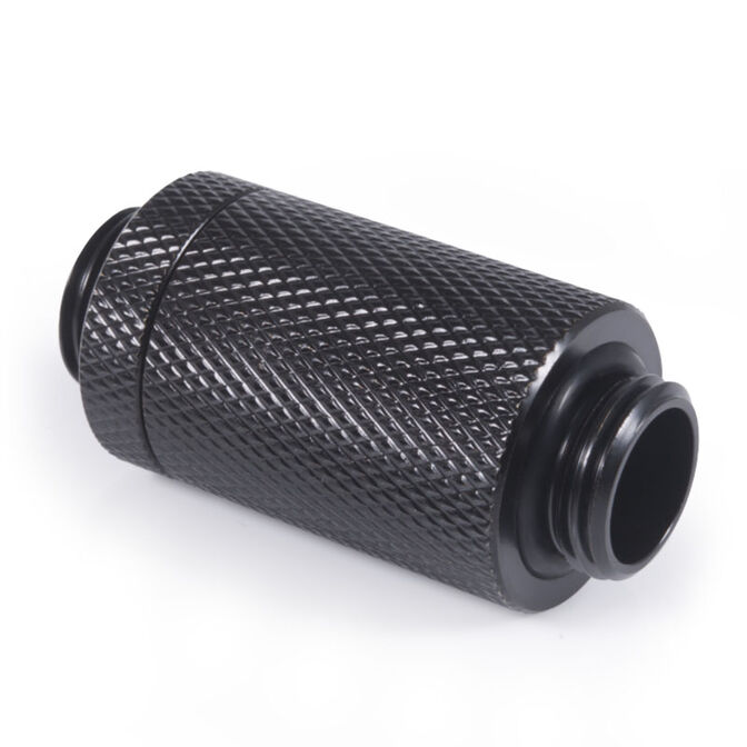 Alphacool ES D-Plug, 31.5-46.5mm, G1/4 male to G1/4 male - black image number 1