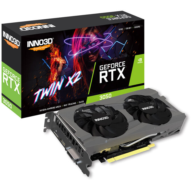 INNO3D GeForce RTX 3050 Twin X2 V2, 8192 MB GDDR6 image number 0