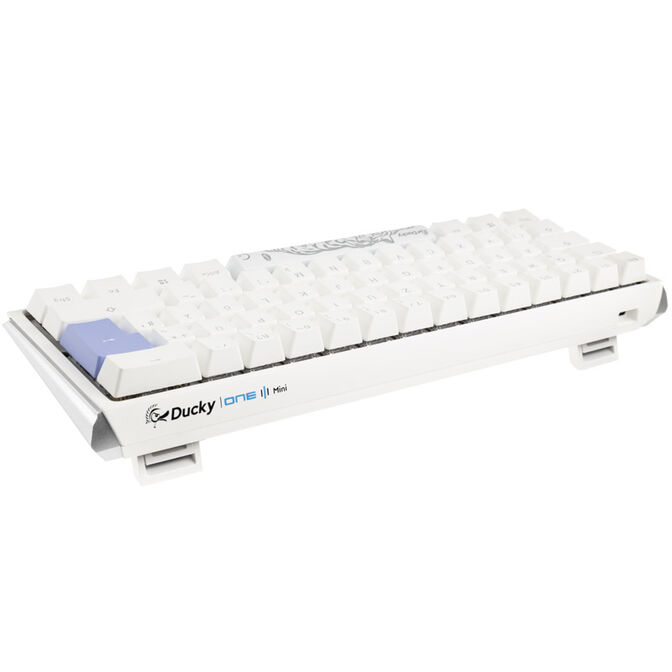 Ducky One 3 Classic Pure White Mini Gaming Keyboard, RGB LED - MX-Clear image number 2