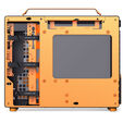 Jonsplus Z20 Micro-ATX Geh&auml;use, mit Tragegriff - schwarz/orange image number null