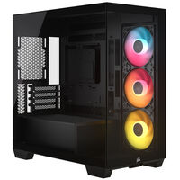 Corsair 2800X RS-R ARGB PC Case, Mini Case, mATX, Tempered Glass - including 3x 120mm Fans, Black