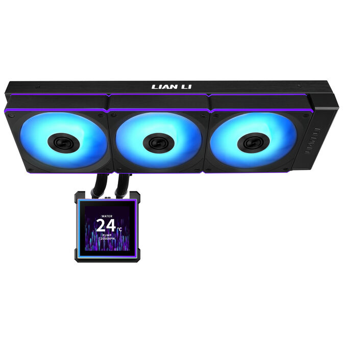 Lian Li HydroShift II LCD-S 360CL AiO Water Cooling, RGB, LCD Display - 360mm, Black image number 2