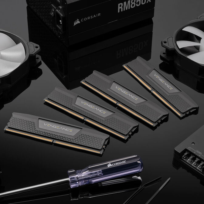 Corsair Vengeance DDR5-5600 RAM, CL40, XMP 3.0 - 128 GB Quad Kit, black image number 6