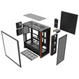 Thermaltake S370 WS PC Case, Mid-Tower, E-ATX, Tempered Glass - black image number null