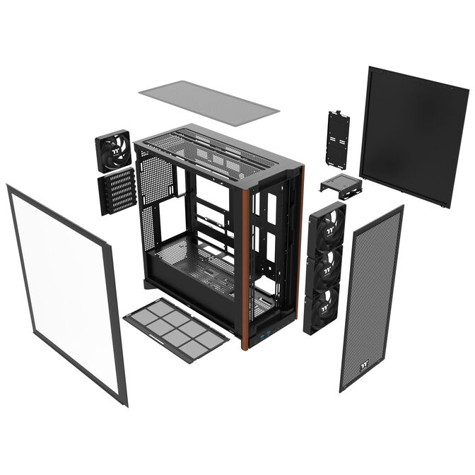 Thermaltake S370 WS PC Case, Mid-Tower, E-ATX, Tempered Glass - black image number 18