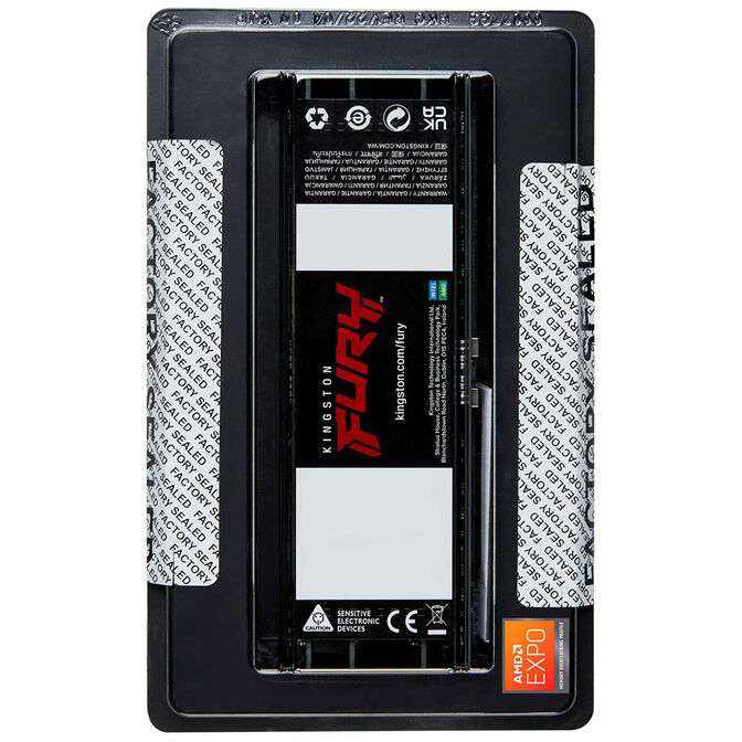 Kingston Fury Renegade Pro DDR5-6000 RAM, CL32, XMP + EXPO, ECC reg. - 64 GB Quad-Kit, black image number 2