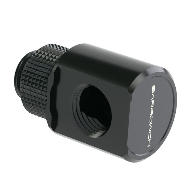 Barrow Adapter 90 Grad G1/4 Zoll AG auf G1/4 Zoll IG - drehbar, schwarz image number 0