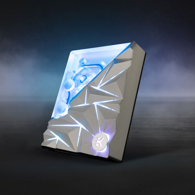 EK Water Blocks EK-Quantum Velocity&sup2; Edge D-RGB - AM5 Silver Special Edition image number 3