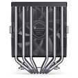 Jonsbo CA80 CPU-K&uuml;hler, Dual-Tower, 2 x 120mm, PWM, RGB - schwarz image number null