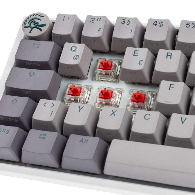 Ducky One 3 Mist Grey Mini Gaming Keyboard, RGB LED - MX-Red image number 4