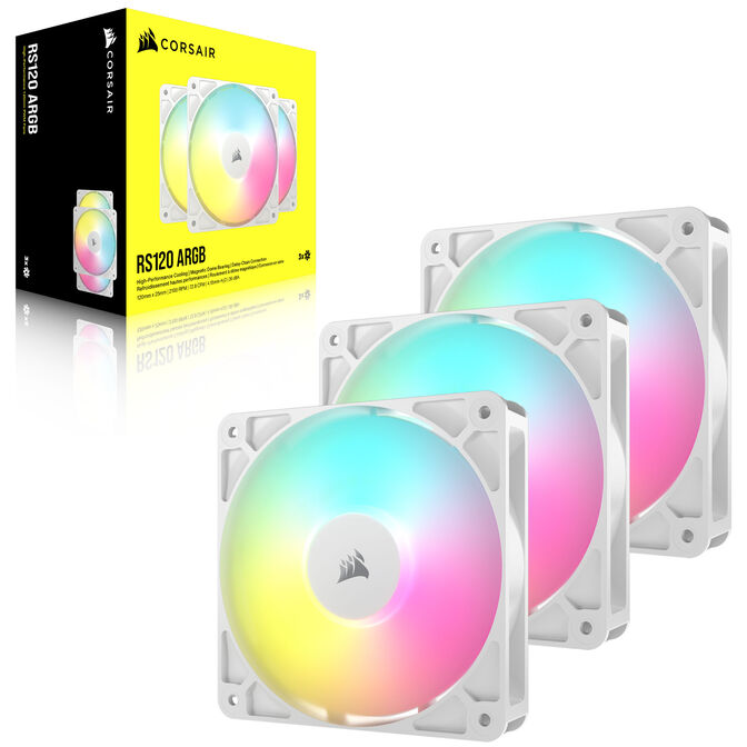 Corsair RS ARGB PWM Fans - Triple-pack, 120 mm, white image number 14