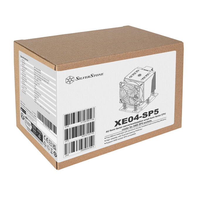 Silverstone SST-XE04-SP5B CPU-K&uuml;hler, AMD SP5 - silber image number 9