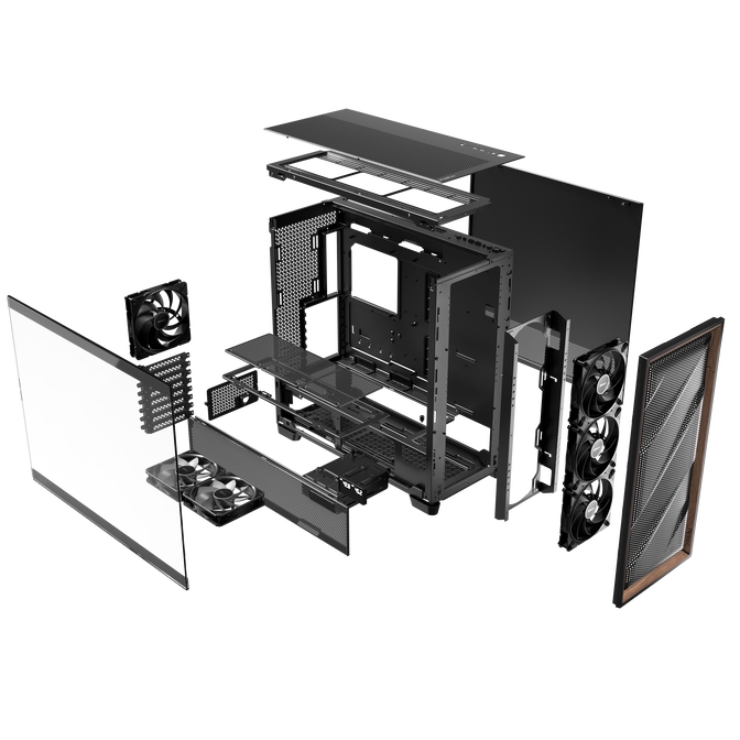 Antec Flux Pro PC-Geh&auml;use, Full-Tower, E-ATX, Tempered Glass &ndash; Schwarz image number 22