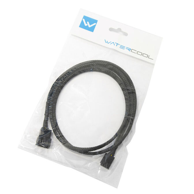 Watercool 4-Pin PWM Verl&auml;ngerung, schwarz - 90cm image number 2