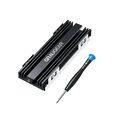 Greygear M.2 NVMe SSD cooler for PlayStation 5 storage expansion, 2x thermal pads image number null