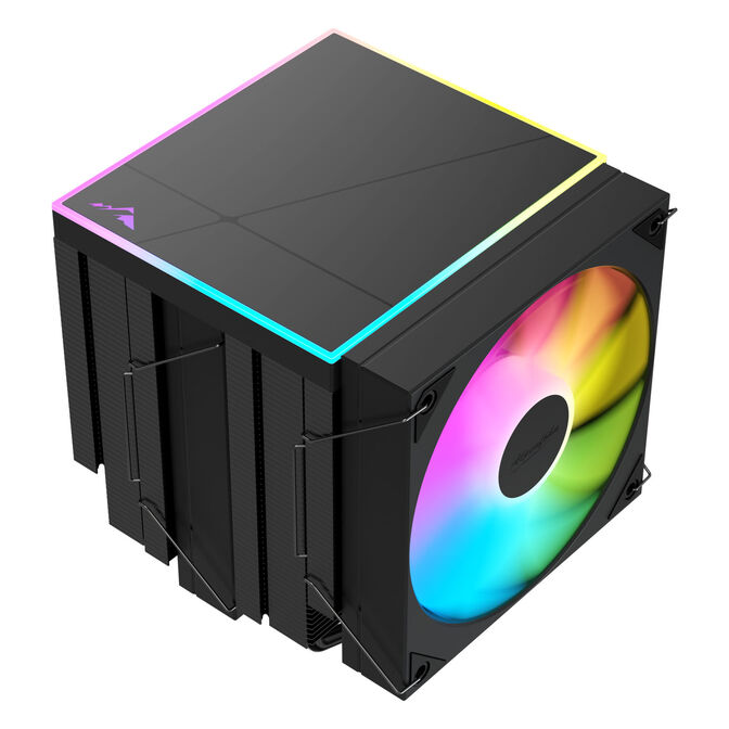 Alpenf&ouml;hn Matterhorn 2 Aurora Max CPU Cooler, 250 W TDP, Dual-Tower, 2x 120 mm PWM, ARGB &ndash; Black image number 3