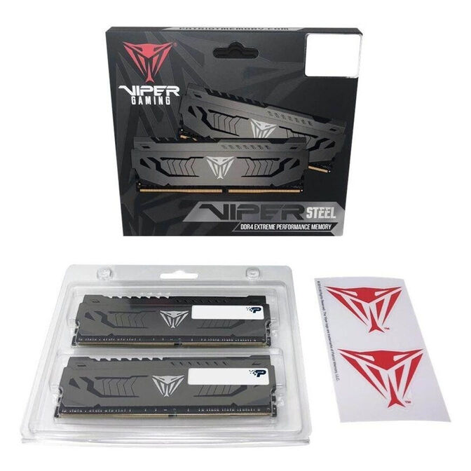 Patriot Viper Steel DDR4-3200 RAM, CL16, XMP - 16 GB Dual-Kit, silber image number 8