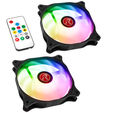 Raijintek EOS 12 RBW ADD Fan, 2-pack including controller - black, 120mm image number null
