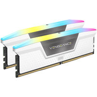 Corsair Vengeance RGB DDR5-6000 RAM, CL36, XMP - 32 GB Dual-Kit, white