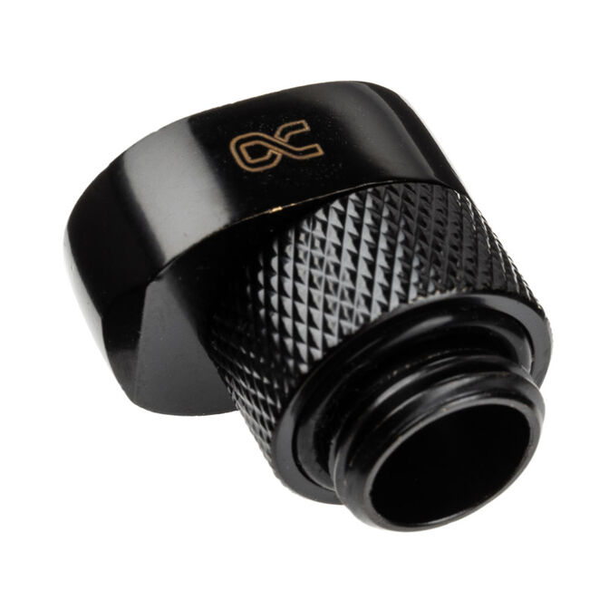 Alphacool Eiszapfen G1/4 inch extension offset MF 8 - black image number 1