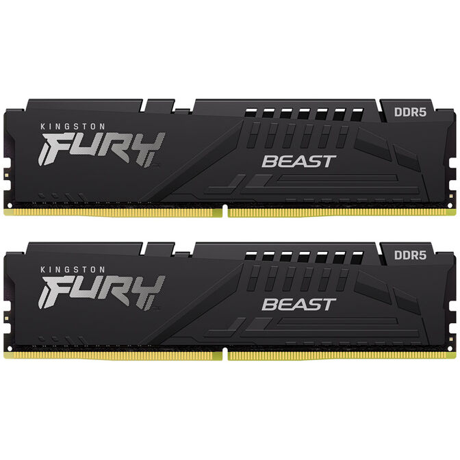 Kingston Fury Beast DDR5-5200 RAM, CL40 - 16 GB Kit schwarz image number 1