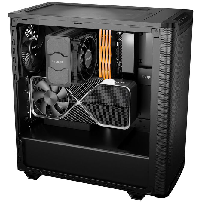 be quiet! Pure Base 501 Airflow PC-Geh&auml;use, Midi-Tower, ATX, Tempered Glass - schwarz image number 4