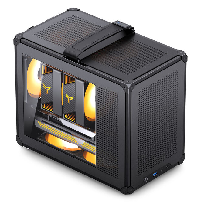 Jonsbo C6 MAX PC-Geh&auml;use, Mini-Geh&auml;use, Micro-ATX, Tempered Glass - schwarz image number 3