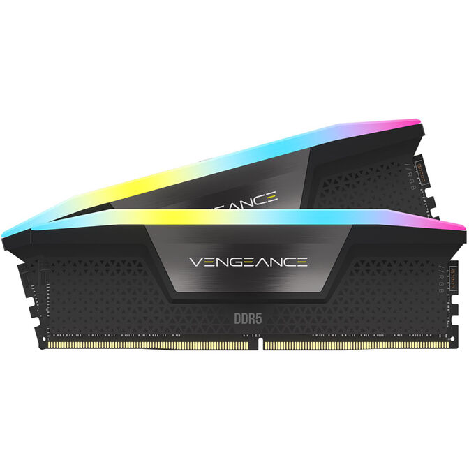 Corsair Vengeance RGB DDR5-6000 RAM, CL30, XMP - 64 GB Dual-Kit, black image number 1