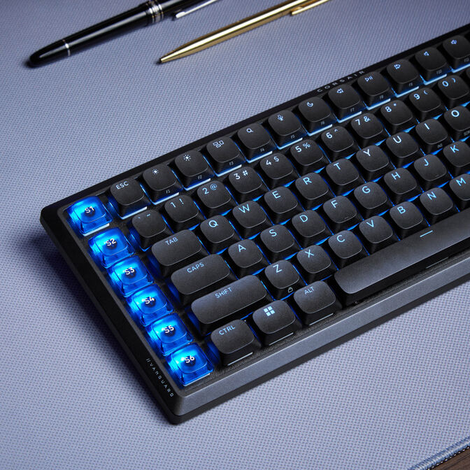 Corsair Vanguard Air 99 Wireless Gaming Keyboard, optical-mechanical, low profile, 8K polling, DE layout - black image number 29