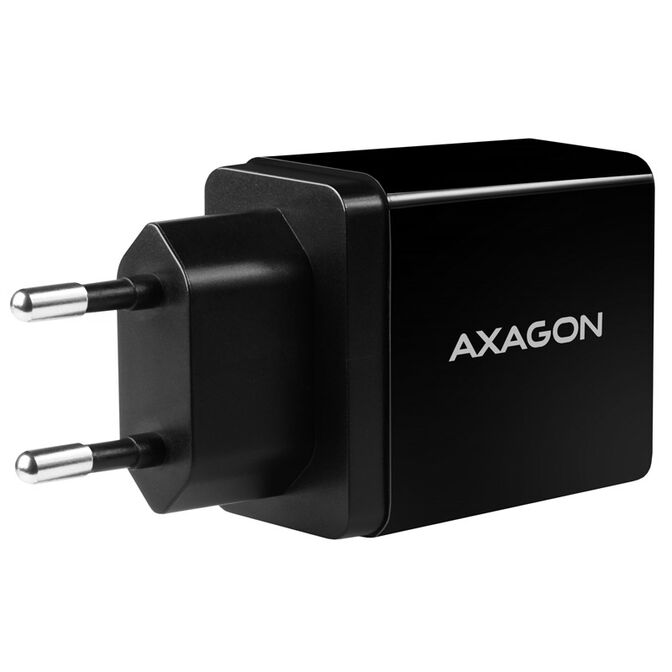 AXAGON ACU-QS24 Ladeger&auml;t, 2x USB-A, QC3.0/Smart 5V 1,2A, 24W - schwarz image number 3