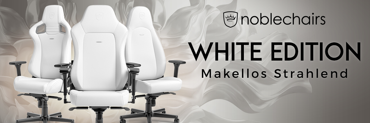 noblechairs HERO Gaming Stuhl - White Edition